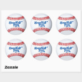 Honkbalfan-cadeausticker Ronde Sticker (Vel)