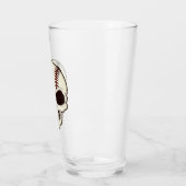 Honkbalfan tot de dood spiraal Graphics Glas (Links)