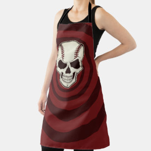 Honkbalfan tot de dood spiraal Graphics Schort