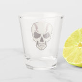Honkbalfan tot de dood spiraal Graphics Shot Glas (Achterkant)