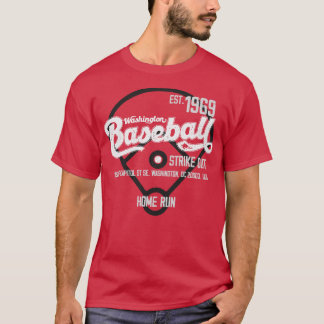 honkbalfan Washington Baseball EST 1969 T-shirt