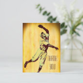 honkbalfieler Dank u Briefkaart (Staand voorkant)