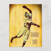  honkbalfieler Dank u Briefkaart (Voorkant)
