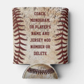 Honkbalgeschenken voor spelers en coaches, honkbal blikjeskoeler (Achterkant)