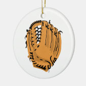 Honkbalhandschoen Keramisch Ornament (Links)