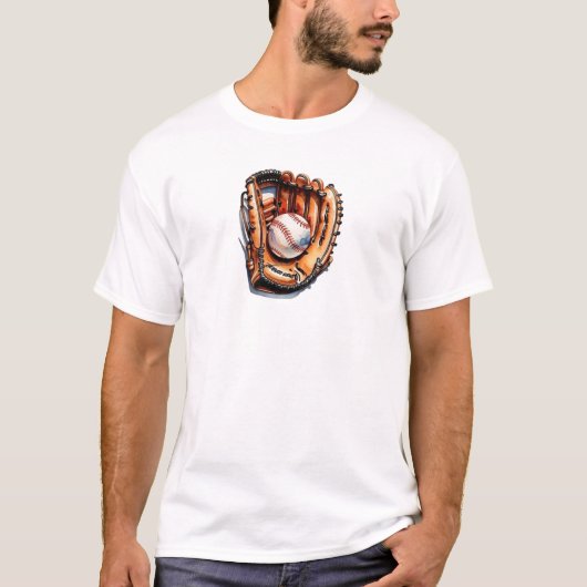 honkbalhandschoen tee t-shirt (Voorkant)