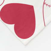 Honkbalhart Fleece Deken (Hoek)