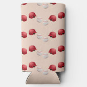 honkbalhelm en kogelballen seltzer blikjeskoeler (Achterkant)