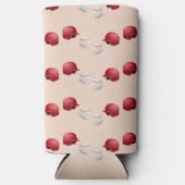 honkbalhelm en kogelballen seltzer blikjeskoeler (Voorkant)