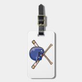 Honkbalhelm en Slaghouten Sport Bagagelabel (Voorkant verticaal)