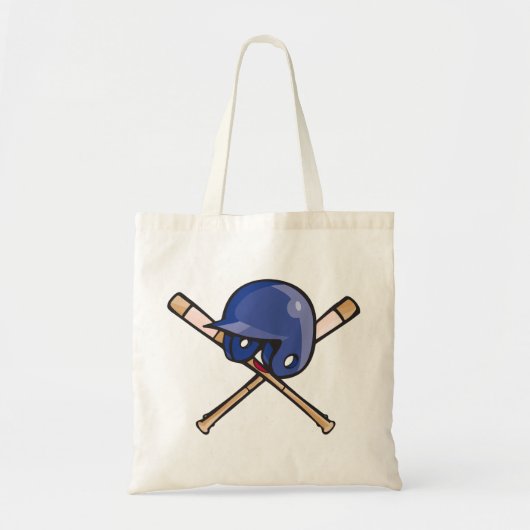 Honkbalhelm en vleermuissporten tote bag (Voorkant)