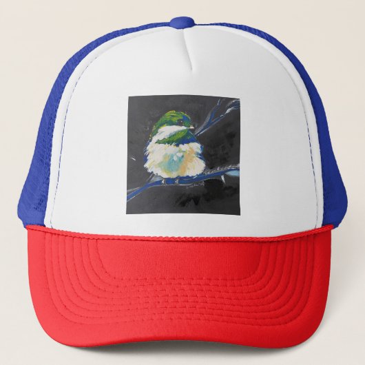 Honkbalhoed - Een beetje blauw Trucker Pet (Voorkant)