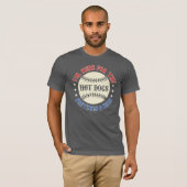  honkbalhotdogs Pretzels Beer (patriottisch) T-shirt (Voorkant volledig)