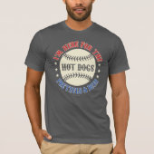  honkbalhotdogs Pretzels Beer (patriottisch) T-shirt (Voorkant)