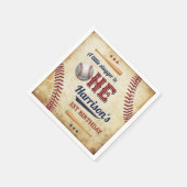  honkbaljongens 1e verjaardag servet (Hoek)