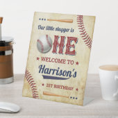  honkbaljongens 1e verjaardag Welkom Reclamebord Met Voetstuk (Insitu)