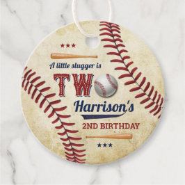  honkbaljongens 2e verjaardag bedankjes labels