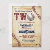  honkbaljongens 2e verjaardag kaart (Voorkant)