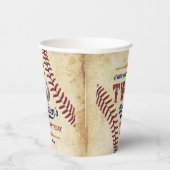  honkbaljongens 2e verjaardag papieren bekers (Rechts)