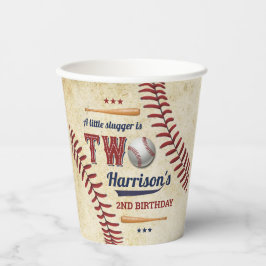  honkbaljongens 2e verjaardag papieren bekers