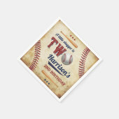 honkbaljongens 2e verjaardag servet (Hoek)