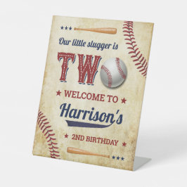  honkbaljongens 2e verjaardag Welkom Reclamebord Met Voetstuk