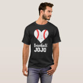 Honkbalk Jojo Honkbal Hart Oma Jojo T-shirt (Voorkant volledig)
