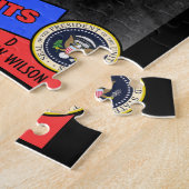 Honkbalkaart van Woodrow Wilson Legpuzzel (Zijkant)