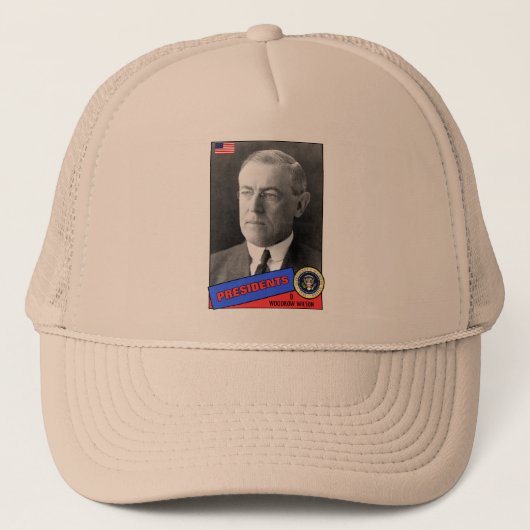 Honkbalkaart van Woodrow Wilson Trucker Pet (Voorkant)