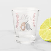 Honkbalkado Geschenk voor Bruidsdiner "Last Swing Shot Glas (Achterkant)
