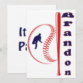 Honkbalkalender All-Star Sporten Kaart (Voorkant / Achterkant)