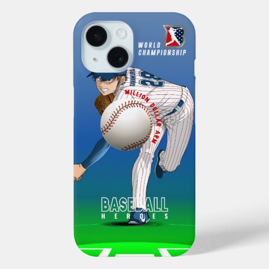 Honkbalkampioen met Million Dollar Arm | Case-Mate iPhone Case (Achterkant)