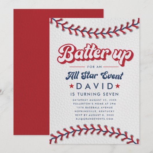 Honkbalkampioenschap Kaart (Voorkant / Achterkant)