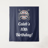 Honkbalkampioenschapsteam Sport Verjaardagsfeest B Wandkleed (Voorkant)