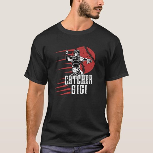 Honkbalkatcher Gigi van A Baseball Catcher Gigi G T-shirt (Voorkant)