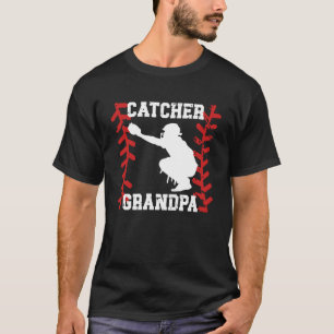Honkbalkatcher Opa Honkbalkatcher Grootvader T-shirt