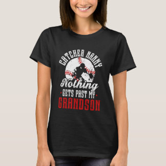 Honkbalkatcher Oppas Trots Oppas van Een Honkballe T-shirt
