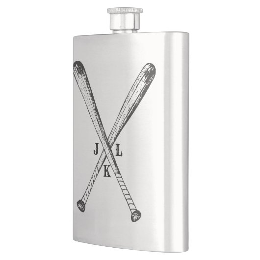 honkbalkatten met monogram flacon (Links)