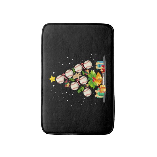 honkbalkerstboom badmat (Voorkant Verticaal)