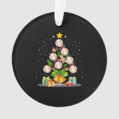 honkbalkerstboom ornament (voorkant)