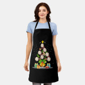 honkbalkerstboom schort (Gedragen)