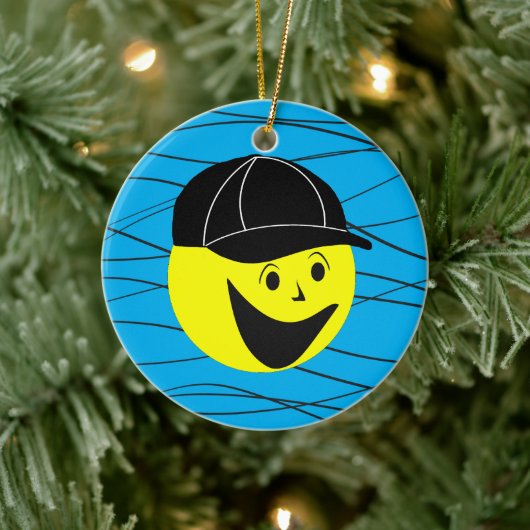 Honkbalkind Keramisch Ornament (Boom)