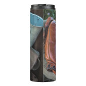 honkbalkit en bal honkbal handschoen amer thermosbeker (Achterkant)