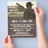 Honkbalklassieker, reclame voor honkbal kamp flyer (Hand)