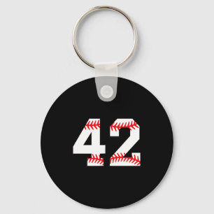 Honkbalkleding nummer 42 1 sleutelhanger