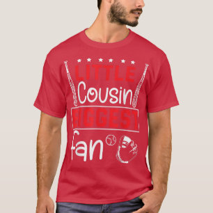 Honkbalkleine neef grootste fan spelers blij T T-shirt