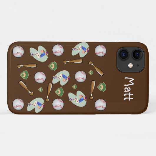 Honkbalkleurtje voor Iphone Case-Mate iPhone Case (Achterkant (horizontaal))