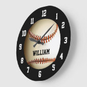 Honkbalknaam Op Maat Grote Klok (Hoek)
