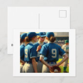 honkbalknuppel, briefkaart (Voorkant / Achterkant)