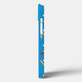 Honkbalknuppel met balpatroon Case-Mate iPhone case (Achterkant / Links)